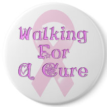 KRW Pink Ribbon Walking for a Cure buttons by KRWDesigns KRW Pink Ribbon Walking for a Cure buttons