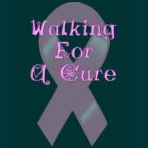 KRW Pink Ribbon Walking for a Cure t-shirts by KRWDesigns KRW Pink Ribbon Walking for a Cure t-shirts