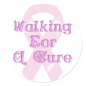 KRW Pink Ribbon Walking for a Cure stickers
