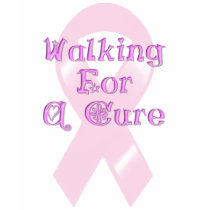 KRW Pink Ribbon Walking for a Cure t-shirts by KRWDesigns KRW Pink Ribbon Walking for a Cure t-shirts