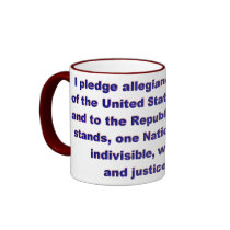 KRW Pledge of Allegiance mugs by KRWDesigns KRW Pledge of Allegiance mugs