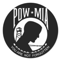 KRW POW-MIA You Are Not Forgotten stickers