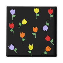 KRW Pretty Tulips Magnet by KRWDesigns KRW Pretty Tulips Magnet