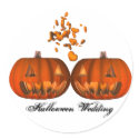 KRW Pumpkin Love Halloween Wedding stickers