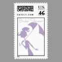 KRW Purple Bridal Shower Stamp