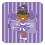 KRW Purple Cheerleader Striped Sticker Favor KRW Purple Cheerleader Striped Sticker Favor