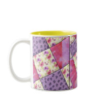 KRW Purple Floral Quilt mugs