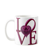 KRW Purple Heart Love Valentine mugs by KRWDesigns KRW Purple Heart Love Valentine mugs
