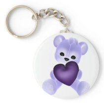 KRW Purple Teddy Key Chain
