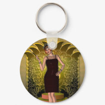 KRW Putting on the Ritz Deco Flapper II keychains