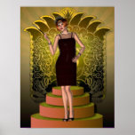KRW Putting on the Ritz Deco Flapper II Posters