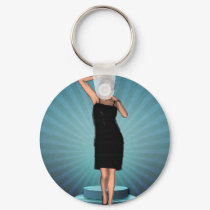 KRW Putting on the Ritz Deco Flapper keychains