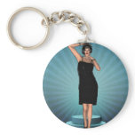 KRW Putting on the Ritz Deco Flapper keychains