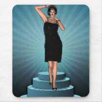 KRW Putting on the Ritz Deco Flapper mousepads