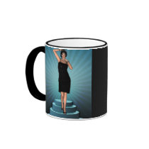 KRW Putting on the Ritz Deco Flapper mugs