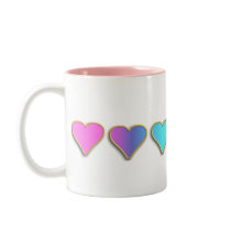 KRW Rainbow Hearts mugs by KRWDesigns KRW Rainbow Hearts mugs