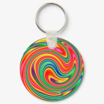 KRW Rainbow Swirl keychains by KRWDesigns KRW Rainbow Swirl keychains