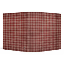 KRW Red Country Check Binder