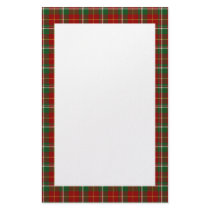 KRW Red Plaid Holiday Stationery