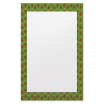 KRW Red Retro Tree Holiday Stationery
