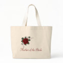 KRW Red Rose Mother of the Bride Wedding Tote bags