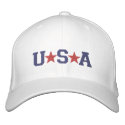 KRW Red White and Blue USA Stars Embroidered embroidered hats