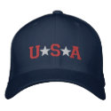 KRW Red White and Blue USA Stars Embroidered embroidered hats