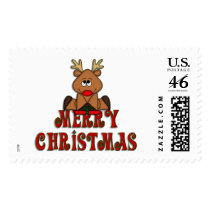 KRW Reindeer Merry Christmas Stamp