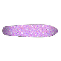 KRW Retro Purple and Pink Circles Skate Deck