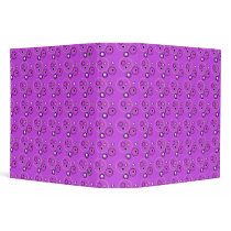 KRW Retro Purple Circles Binder