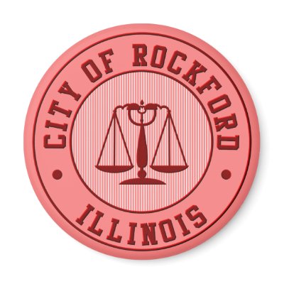 KRW Rockford Peach Baseball Team Magnet by KRWDesigns