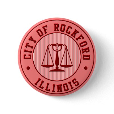 KRW Rockford Peach Baseball Team Pin by KRWDesigns
