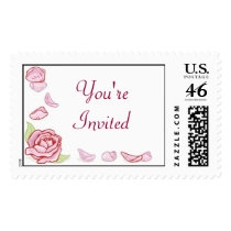 KRW Rose Petal Custom Wedding Stamp by KRWWedding KRW Rose Petal Custom Wedding Stamp