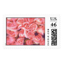 KRW Roses in Pastel postage by KRWDesigns KRW Roses in Pastel postage