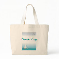 KRW Sailboat Beach Tote Bag