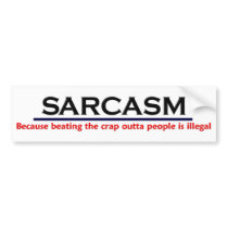 KRW Sarcasm Funny Joke Bumper Sticker