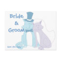 KRW Save the Date Cats Custom Wedding Card postcards