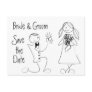 KRW Save the Date Custom Wedding Card Postcard