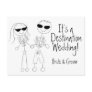 KRW Save the Date Destination Wedding Card Postcard