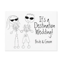 KRW Save the Date Destination Wedding Card postcards by KRWWedding KRW Save the Date Destination Wedding Card postcards