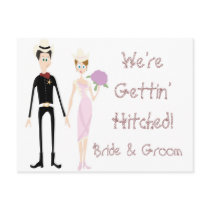 KRW Save the Date Western Wedding Card postcards by KRWWedding KRW Save the Date Western Wedding Card postcards