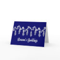 KRW Season's Greetings Snowdrops Card Blue