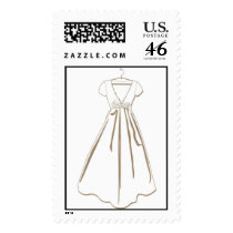 KRW Simple Wedding Dress Stamp