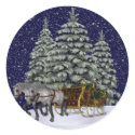 KRW Sleigh Ride Holiday Stickers - Seals