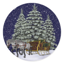 KRW Sleigh Ride Holiday Stickers - Seals by KRWHolidays KRW Sleigh Ride Holiday Stickers - Seals