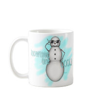 KRW Snowmen Are Cool Cute Coffee Mug by KRWDesigns KRW Snowmen Are Cool Cute Coffee Mug