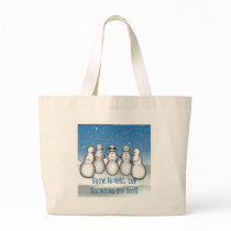 KRW Snowmen are Cool Tote Bag by KRWHolidays KRW Snowmen are Cool Tote Bag