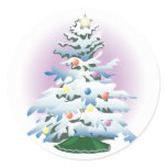 KRW Snowy Christmas Tree stickers