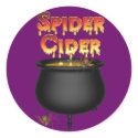 KRW Spider Cider Halloween stickers by krwhalloween KRW Spider Cider Halloween stickers