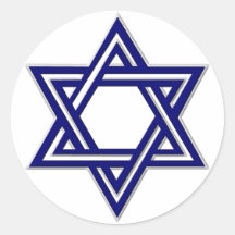 KRW Star of David Seal Round Sticker